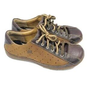 Born Womens Shoes Size 7 M Brown Leather Hawkeye Fashion Sneakers W0578 Shoe